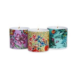 Johnny Was Home Set Of 3 Votive Candles, Multicolor